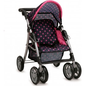 Cangaroo Καρότσι για Κούκλα Pinky Dots για 3+ Ετών 61 εκ.Κωδικός: 9352  Cangaroo Καρότσι για Κούκλα Pinky Dots για 3+ Ετών 61 εκ.Κωδικός: 9352