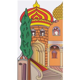 Θέατρο Σκιών Σκηνικό Σαράι και Καλύβα