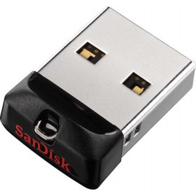 Sandisk Cruzer Fit 16GB USB 2.0 Stick Μαύρο Sandisk Cruzer Fit 16GB USB 2.0 Stick Μαύρο