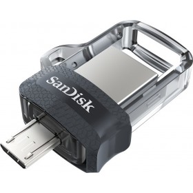Sandisk Ultra Dual Drive M3.0 64GB USB 3.0 Stick με σύνδεση USB-A &amp micro USB-B Μαύρο