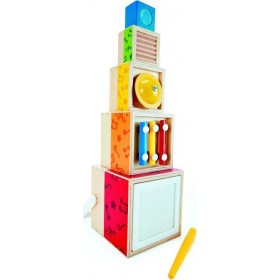 Hape Ξύλινο Σετ Stacking Music για 1.5+ ΕτώνΚωδικός: E0336 