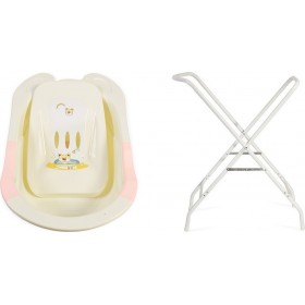 Cangaroo Μπανιέρα Μωρού με Βάση Starfish Pink