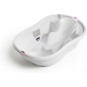 OK Baby Μπανιέρα Μωρού Onda 2 με Θερμόμετρο White