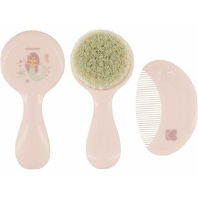 Kikka Boo Βούρτσα &amp Χτένα Μωρού Bristles Pink 2τμχ
