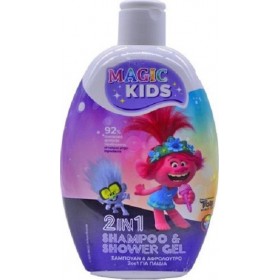 Pharmex Παιδικό Αφρόλουτρο &amp Σαμπουάν "Magic Kids Girls" με Ρόδι για Εύκολο Χτένισμα σε Μορφή Gel 500ml