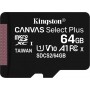 Kingston Canvas Select Plus microSDXC 64GB U1 V10 A1 with Adapter