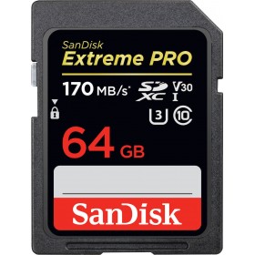 Sandisk Extreme Pro SDXC 64GB U3 V30 (170MB/s) Sandisk Extreme Pro SDXC 64GB U3 V30 (170MB/s)