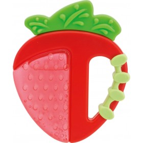 "Chicco Μασητικό Οδοντοφυΐας ""Φράουλα"" με Νερό από Σιλικόνη για 4 m+" Chicco Μασητικό Οδοντοφυΐας "Φράουλα" με Νερό από Σιλικόνη για 4 m+