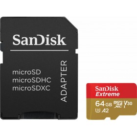 Sandisk Extreme microSDXC 64GB U3 V30 A2 with Adapter Mobile Sandisk Extreme microSDXC 64GB U3 V30 A2 with Adapter Mobile