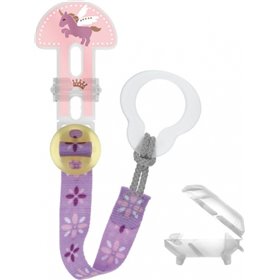 Mam Κορδέλα Στήριξης Πιπίλας & Προστατευτικό Καπάκι Θηλής Clip It! & Cover Pink Unicorn Mam Κορδέλα Στήριξης Πιπίλας & Προστατευτικό Καπάκι Θηλής Clip It! & Cover Pink Unicorn