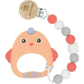 Kikka Boo Κλιπ Πιπίλας με Μασητικό Σιλικόνης Orange Bird Kikka Boo Κλιπ Πιπίλας με Μασητικό Σιλικόνης Orange Bird