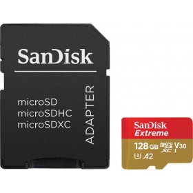 Sandisk Extreme microSDXC 128GB U3 V30 A2 with Adapter Drone Sandisk Extreme microSDXC 128GB U3 V30 A2 with Adapter Drone