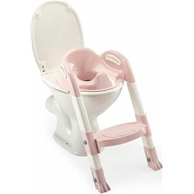 "Thermobaby Παιδικό Κάθισμα Τουαλέτας Kidyloo με Σκληρή Επιφάνεια Thermobaby Παιδικό Κάθισμα Τουαλέτας Kidyloo με Σκληρή Επιφάνεια, Χερούλια και Σκαλοπάτι Ροζ