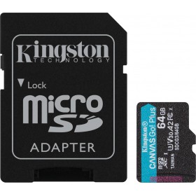 Kingston Canvas Go! Plus microSDXC 64GB U3 V30 A2 with Adapter