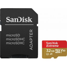Sandisk Extreme microSDHC 32GB U3 V30 A1 with Adapter Sandisk Extreme microSDHC 32GB U3 V30 A1 with Adapter