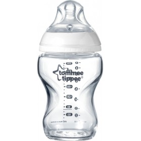 Tommee Tippee Γυάλινο Μπιμπερό Closer to Nature Κατά των Κολικών με Θηλή Σιλικόνης 250ml για 0+ μηνώνΚωδικός: 42243885  Tommee Tippee Γυάλινο Μπιμπερό Closer to Nature Κατά των Κολικών με Θηλή Σιλικόνης 250ml για 0+ μηνώνΚωδικός: 42243885