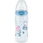 Nuk Πλαστικό Μπιμπερό First Choice Plus Temperature Control Peppa Pig Κατά των Κολικών με Θηλή Σιλικόνης 300ml για 6-18 μηνών Μπ