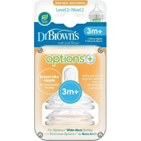 Dr. Brown's Options+ Θηλές από Σιλικόνη Μεσαίας Ροής 2τμχ