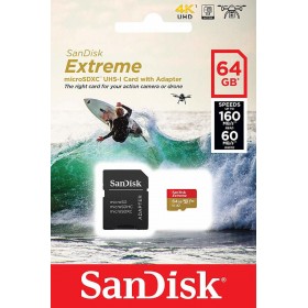 Sandisk Extreme microSDXC 64GB U3 V30 A2 with Adapter Drone Sandisk Extreme microSDXC 64GB U3 V30 A2 with Adapter Drone