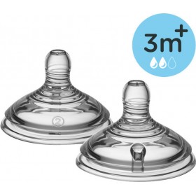 Tommee Tippee Θηλές από Σιλικόνη Μεσαίας Ροής 2τμχ Tommee Tippee Θηλές από Σιλικόνη Μεσαίας Ροής 2τμχ
