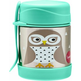 3 Sprouts Βρεφικό Θερμός Φαγητού Owl Ανοξείδωτο Mint 350ml 3 Sprouts Βρεφικό Θερμός Φαγητού Owl Ανοξείδωτο Mint 350ml