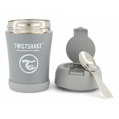 Twistshake Βρεφικό Θερμός Φαγητού Ανοξείδωτο Γκρι 350ml