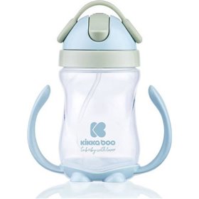 "Kikka Boo Παιδικό Ποτηράκι με Λαβές και Καλαμάκι ""Sippy"" από Πλαστικό Μπλε 300ml για 12m+" Kikka Boo Παιδικό Ποτηράκι με Λαβές και Καλαμάκι "Sippy" από Πλαστικό Μπλε 300ml για 12m+