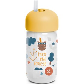 Suavinex Παιδικό Ποτηράκι "Forest" από Πλαστικό Κίτρινο 340ml για 18m+