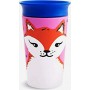 Munchkin Παιδικό Ποτηράκι "Miracle 360° Wildlove Sippy" από Πλαστικό Μπλε 266ml για 12m+