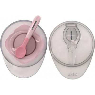 Kikka Boo Bowl With Spoon Pink