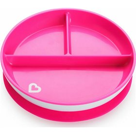 Munchkin Πιάτο Με Βεντούζα Stay Put Ροζ