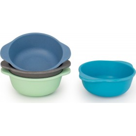 Bobo &amp boo Snack Bamboo Bowls Blue 4τμχ