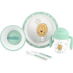 "Interbaby Σετ Φαγητού ""Παιδικό Σερβίτσιο Φαγητού"" από Μελαμίνη Πράσινο 5τμχ" Interbaby Σετ Φαγητού "Παιδικό Σερβίτσιο Φαγητού" από Μελαμίνη Πράσινο 5τμχ