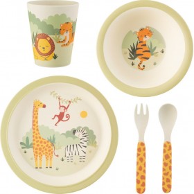 "Sass & Belle Σετ Φαγητού ""Savannah Safari"" από Bamboo Πορτοκαλί 5τμχ" Sass & Belle Σετ Φαγητού "Savannah Safari" από Bamboo Πορτοκαλί 5τμχ