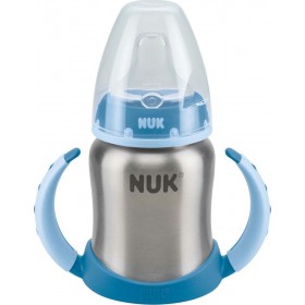 "Nuk First Choice Ανοξείδωτο Μπιμπερό Εκπαίδευσης Μπλε Nuk First Choice Ανοξείδωτο Μπιμπερό Εκπαίδευσης Μπλε, 125ml