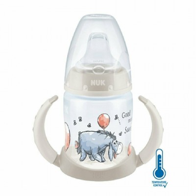 Nuk Εκπαιδευτικό Μπιμπερό με Λαβές First Choice+ Disney Winnie the Pooh 6m+ Grey 150ml