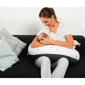 Doomoo Μαξιλάρι Εγκυμοσύνης και Ριλάξ Buddy Stars Antrhacite 180cm Doomoo Μαξιλάρι Εγκυμοσύνης και Ριλάξ Buddy Stars Antrhacite 180cm