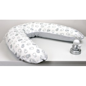 Miffy Μαξιλάρι Εγκυμοσύνης και Ριλάξ Grey Miffy Μαξιλάρι Εγκυμοσύνης και Ριλάξ Grey