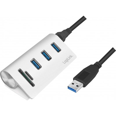 LogiLink Card Reader USB 3.0 για SD/microSD ΑσημίΚωδικός: CR0045 