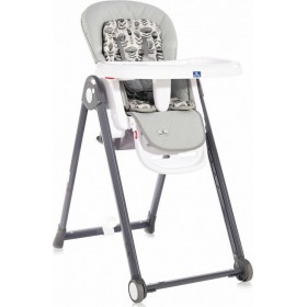 Lorelli Αναδιπλούμενο Καρεκλάκι Φαγητού με Ροδάκια Party Με Σκελετό από Μέταλλο &amp Θέση από Δερματίνη