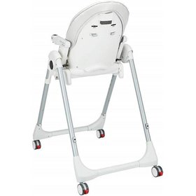 Peg Perego Αναδιπλούμενο Καρεκλάκι Φαγητού με Ροδάκια Prima Pappa Follow Me Με Σκελετό από Μέταλλο &amp Θέση από Δερματίνη