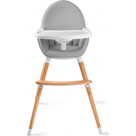 Kinderkraft Καρεκλάκι Φαγητού Fini 2 in 1 Με Σκελετό από Ξύλο &amp Θέση από Δερματίνη