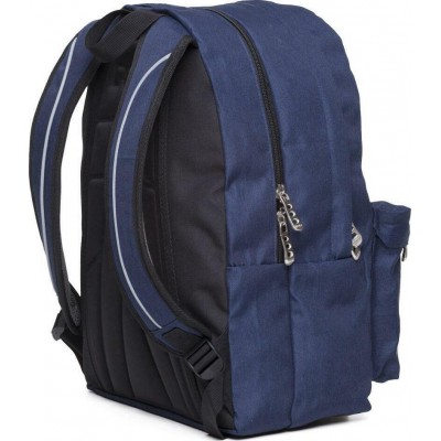 Polo Original Double 600D Σχολική Τσάντα Πλάτης Γυμνασίου - Λυκείου σε Μπλε χρώμα Μ32 x Π23 x Υ40cmΚωδικός: 9-01-235-05 2020 