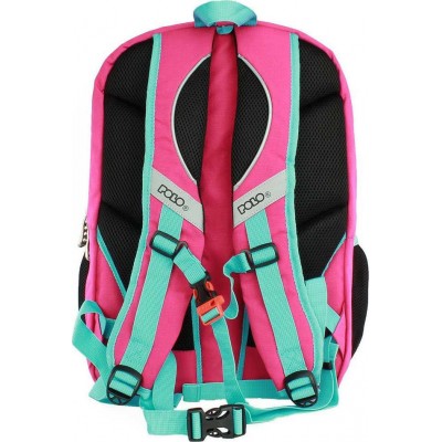 Polo Surface Σχολική Τσάντα Πλάτης Γυμνασίου - Λυκείου σε Φούξια χρώμα Μ30 x Π20 x Υ45cmΚωδικός: 9-01-241-19 