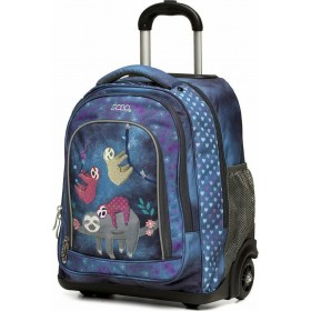 Polo Rollet Mαϊμού Σχολική Τσάντα Τρόλεϊ Δημοτικού σε Μωβ χρώμα Μ36 x Π23 x Υ42cmΚωδικός: 9-01-265-8007 