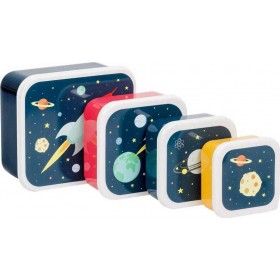 Little Lovely Company Πλαστικό Παιδικό Σετ Φαγητού Space Little Lovely Company Πλαστικό Παιδικό Σετ Φαγητού Space