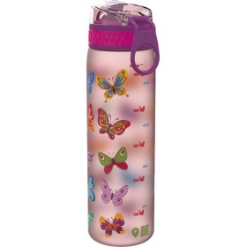 Ion8 Πλαστικό Παγούρι Sport Slim Butterflies 600ml