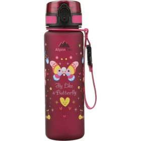AlpinPro Πλαστικό Παγούρι Butterfly σε Ροζ χρώμα 500ml