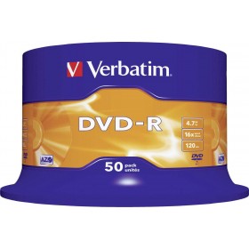 Verbatim Εγγράψιμα DVD-R 4.7GB 50τμχΚωδικός: 43548  Verbatim Εγγράψιμα DVD-R 4.7GB 50τμχΚωδικός: 43548
