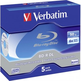 Verbatim Εγγράψιμα BD-R Dual Layer 50GB 5τμχΚωδικός: 43748  Verbatim Εγγράψιμα BD-R Dual Layer 50GB 5τμχΚωδικός: 43748